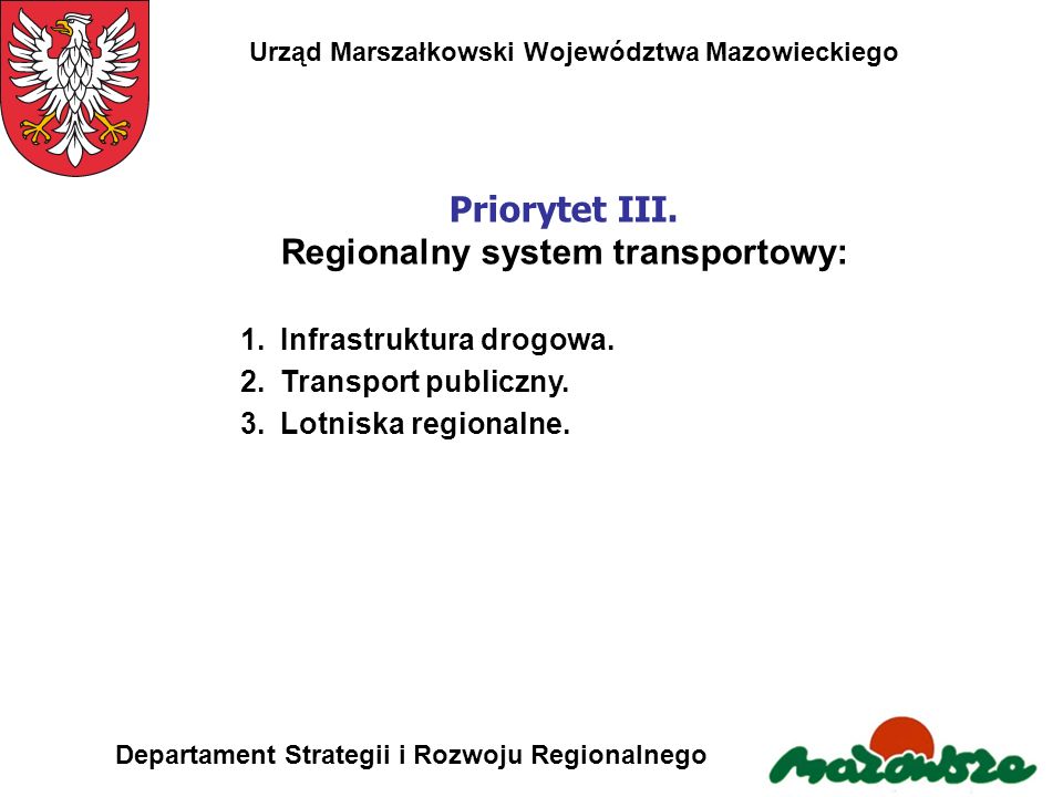 Regionalny system transportowy: