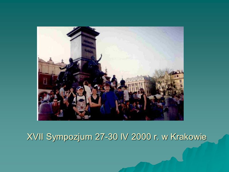 XVII Sympozjum IV 2000 r. w Krakowie