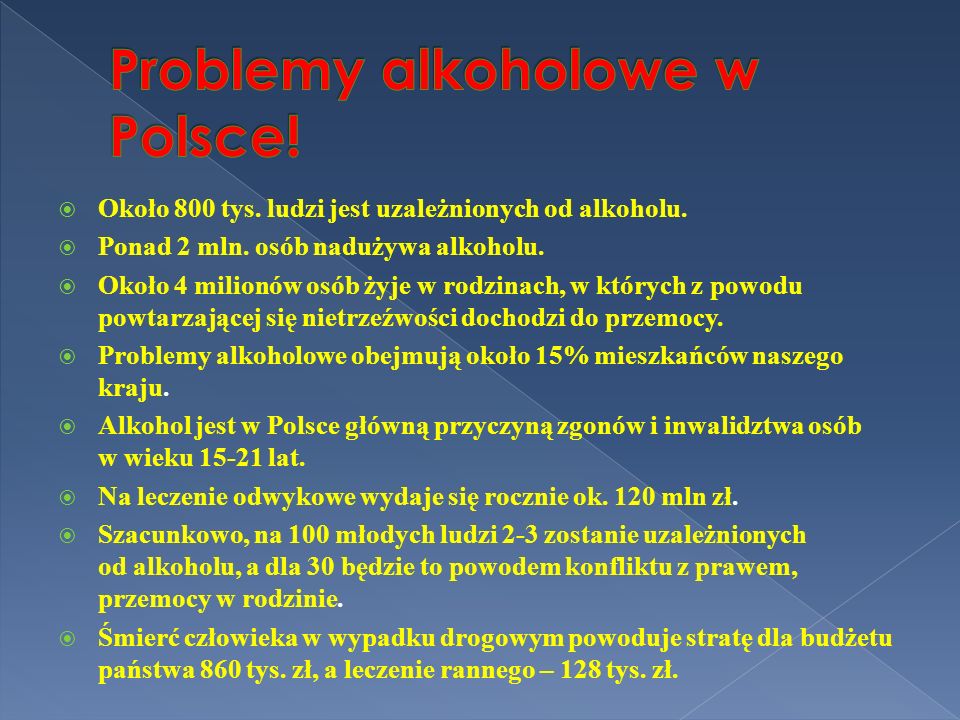 Problemy alkoholowe w Polsce!