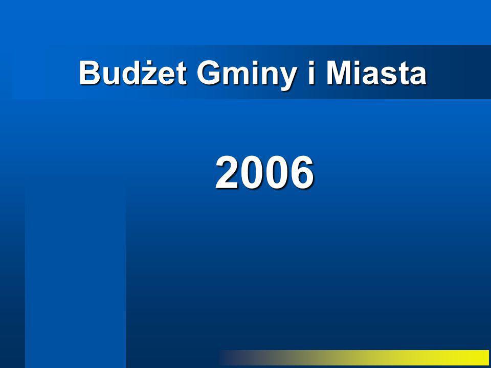 Budżet Gminy i Miasta 2006