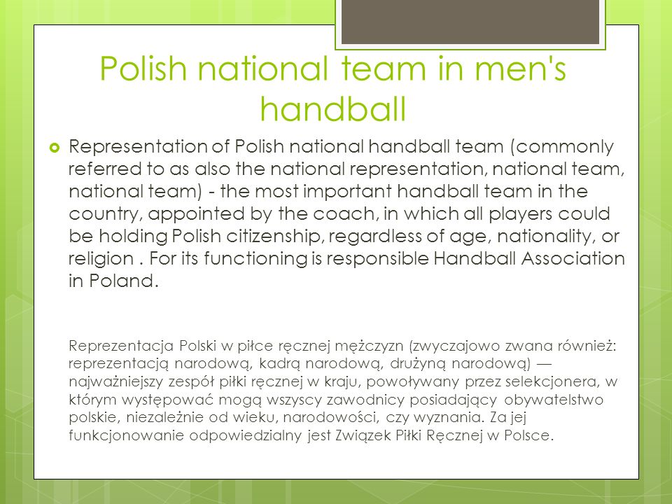 Polish national team in men s handball