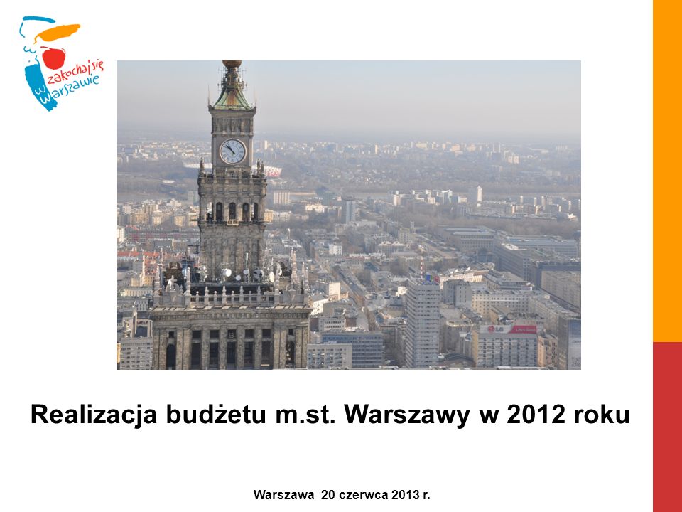 Realizacja budżetu m.st. Warszawy w 2012 roku