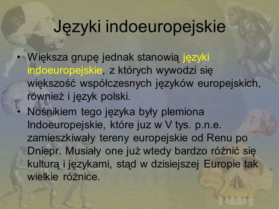 Języki indoeuropejskie