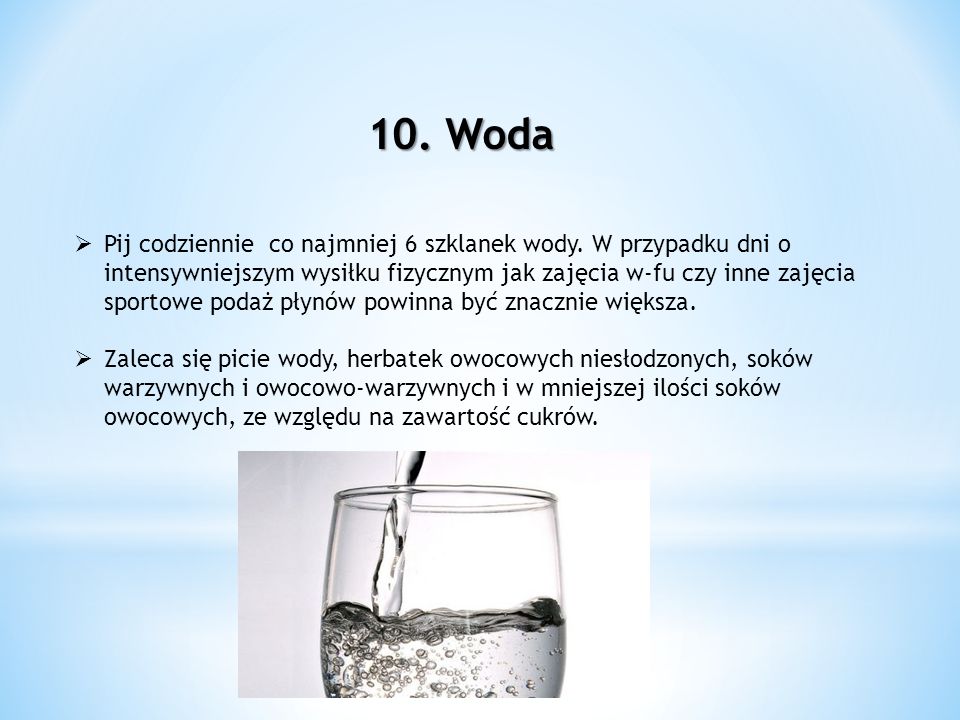 10. Woda