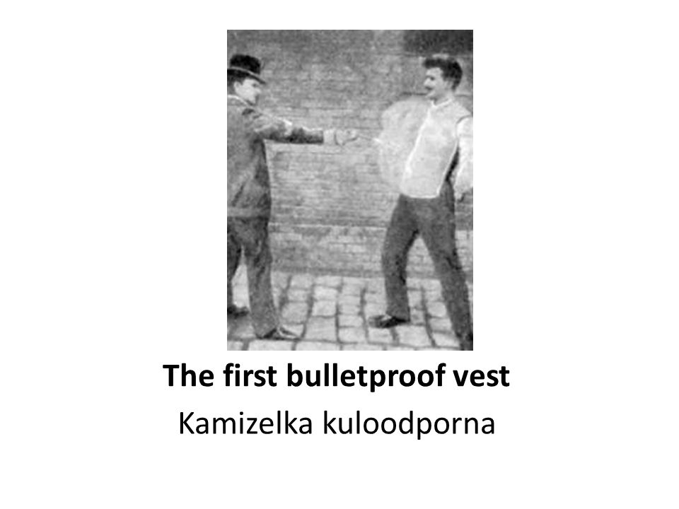 The first bulletproof vest