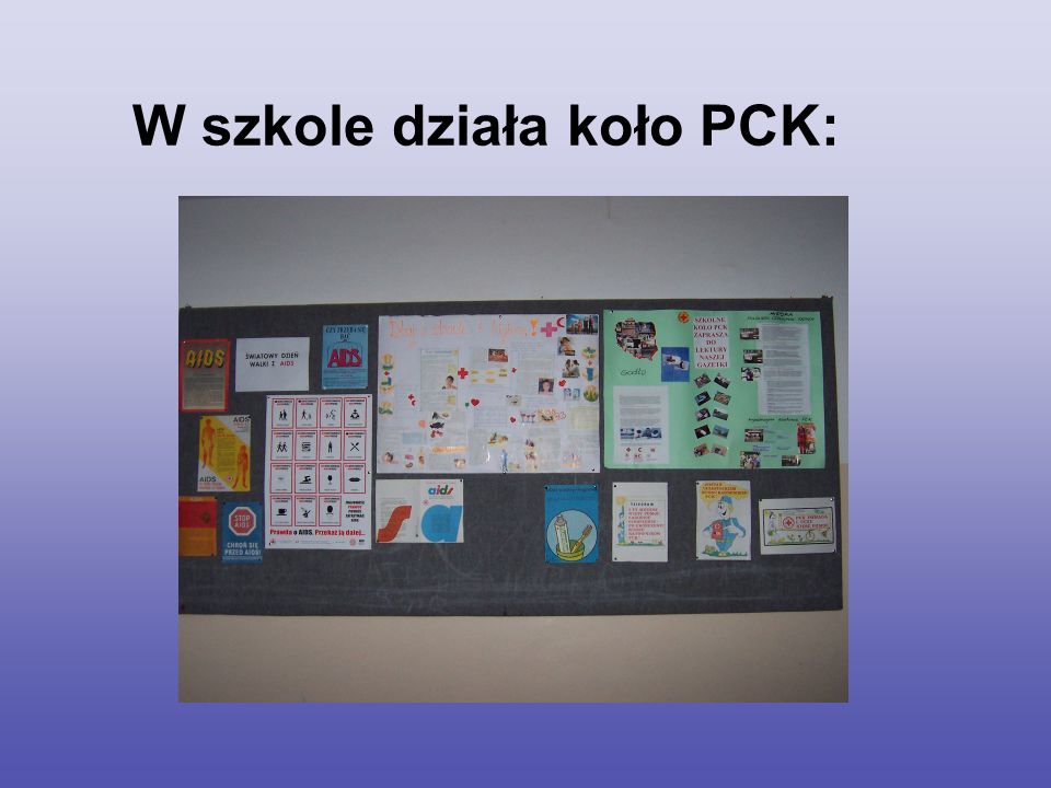 W szkole działa koło PCK: