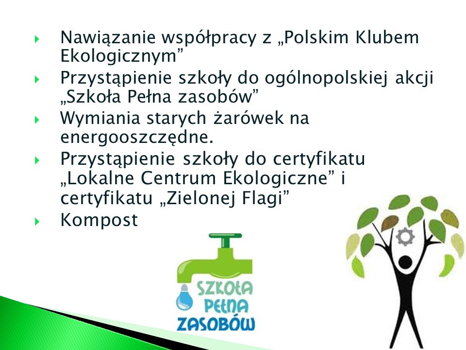 Nawiązanie współpracy z „Polskim Klubem Ekologicznym