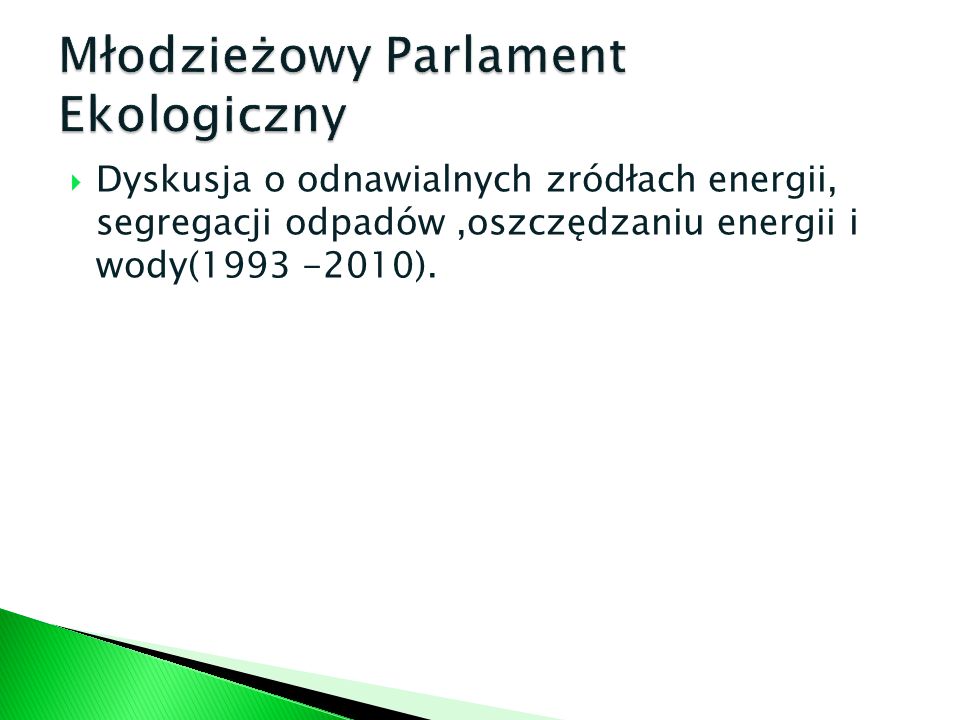 Młodzieżowy Parlament Ekologiczny