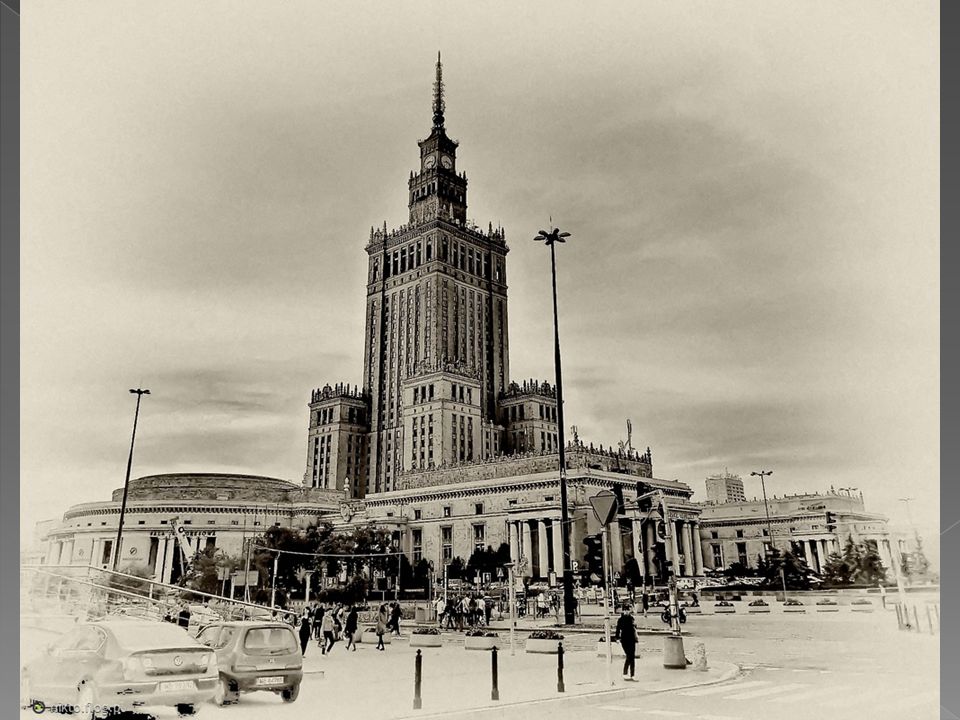 Warszawa-palac kultury i nauki.