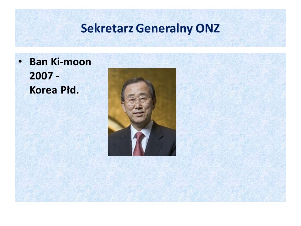 Sekretarz Generalny ONZ