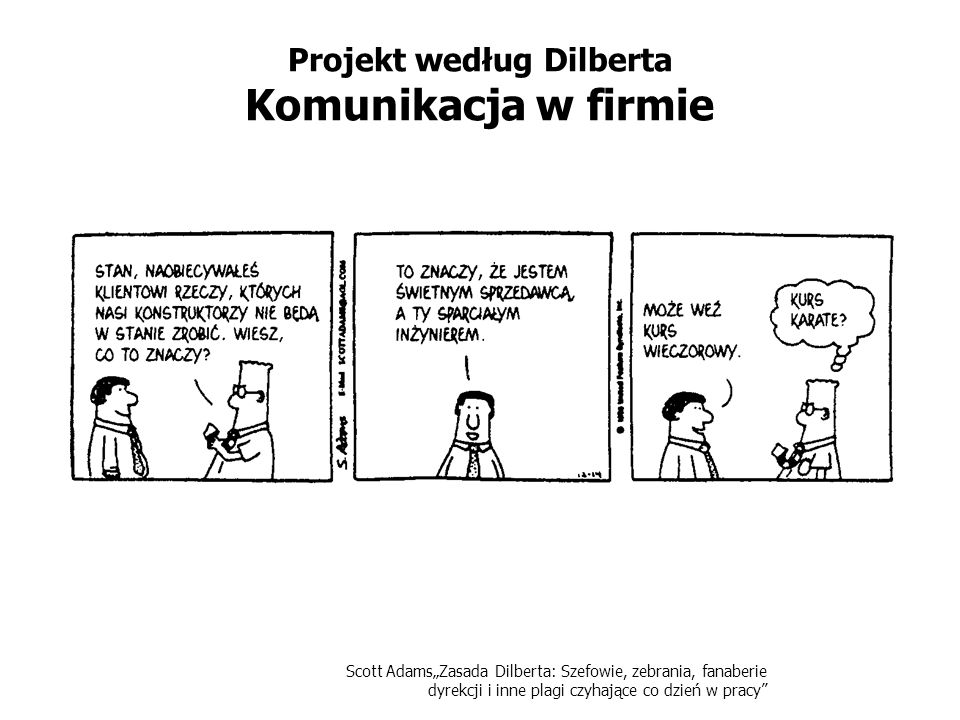 Projekt według Dilberta Komunikacja w firmie