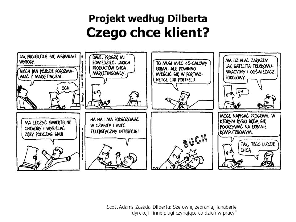 Projekt według Dilberta Czego chce klient
