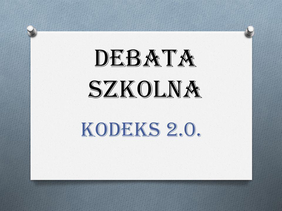 DEBATA SZKOLNA KODEKS 2.0.