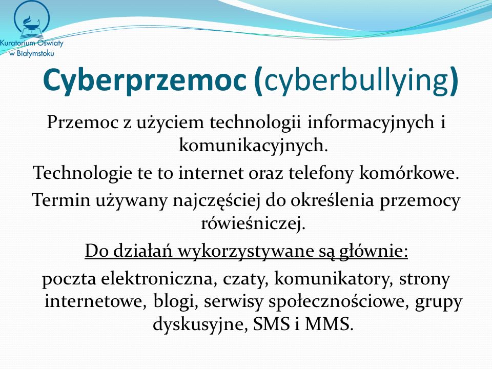 Cyberprzemoc (cyberbullying)