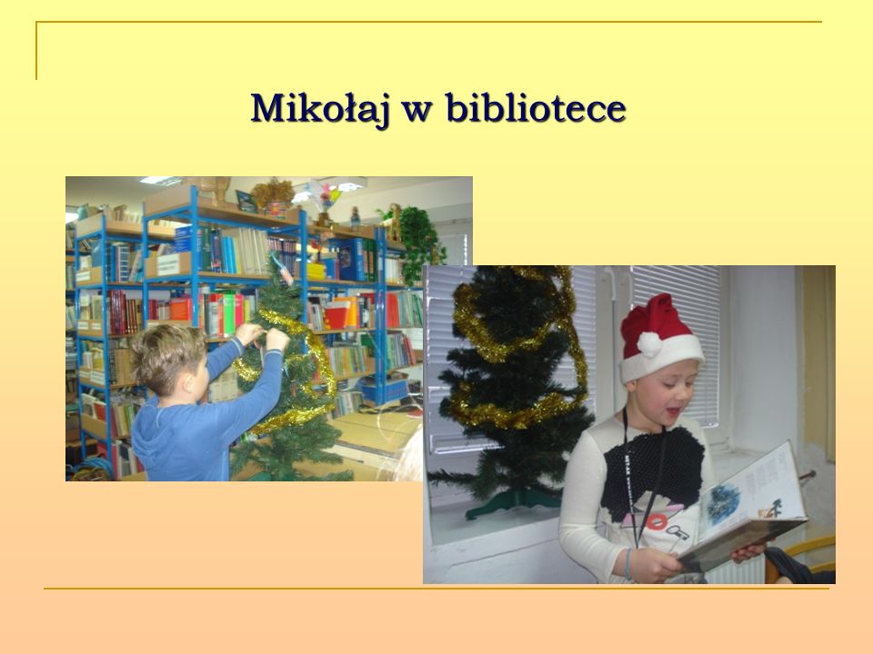 Mikołaj w bibliotece