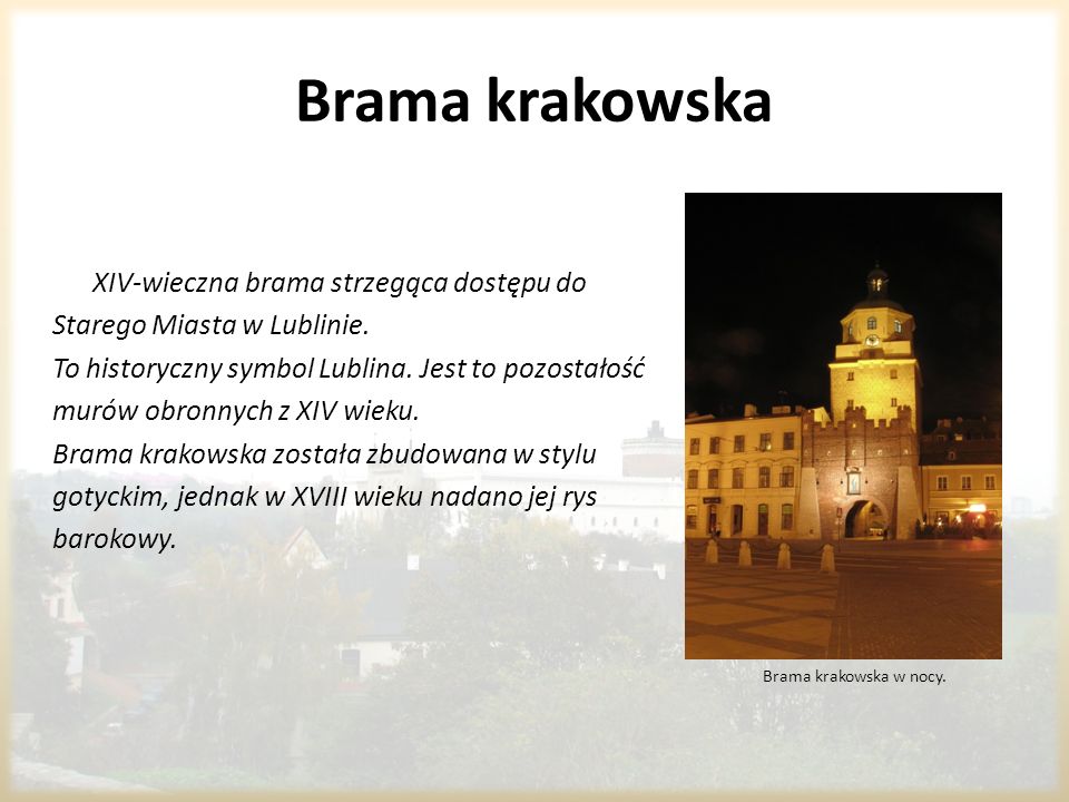 Brama krakowska