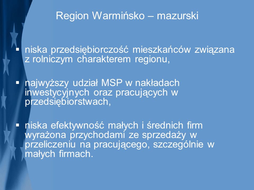 Region Warmińsko – mazurski