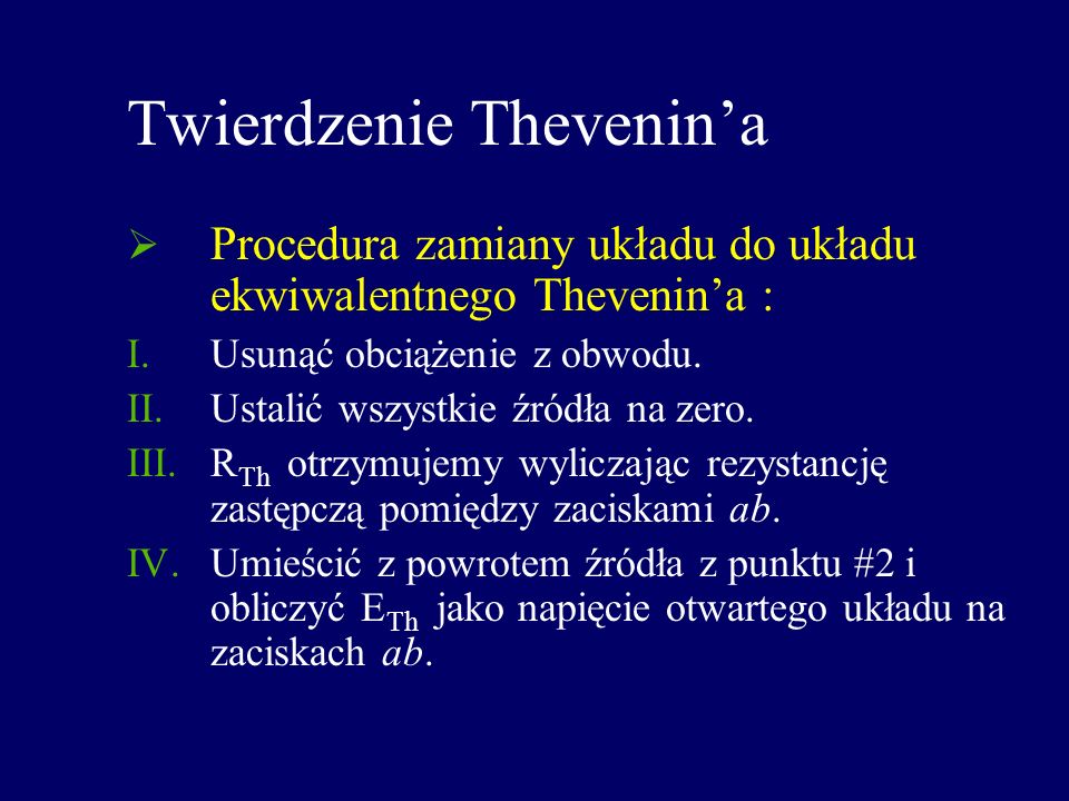 Twierdzenie Thevenin’a