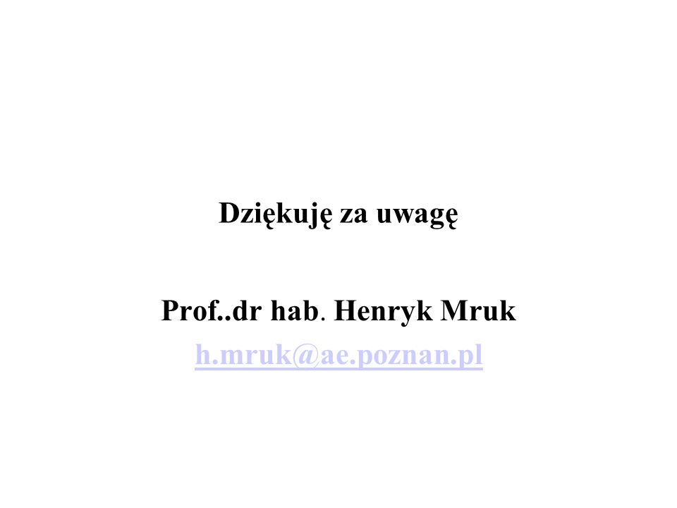 Prof..dr hab. Henryk Mruk