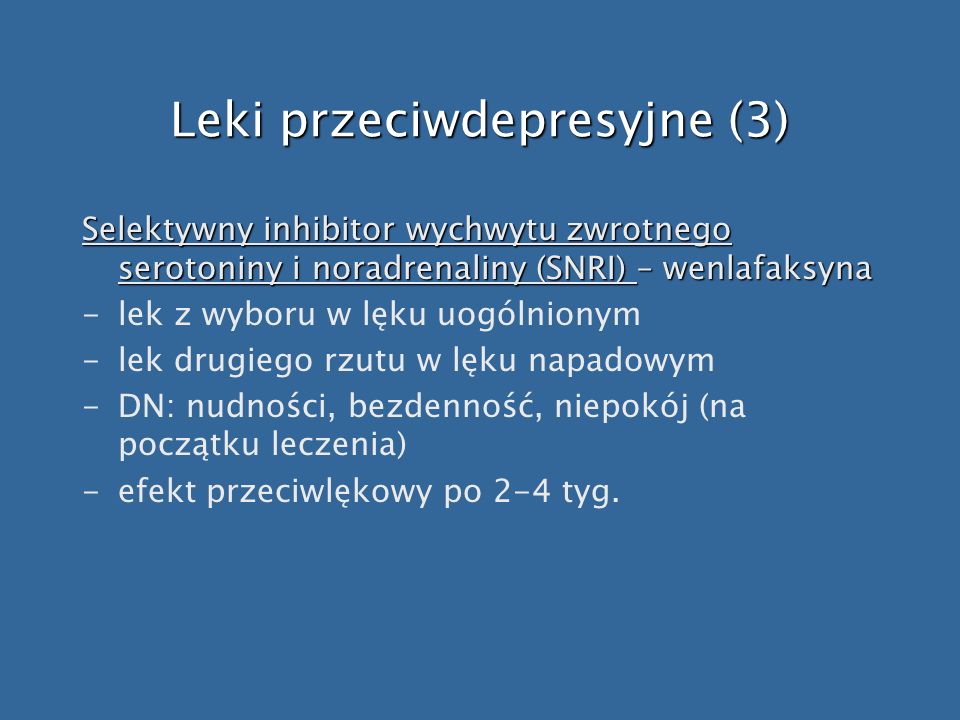 Leki przeciwdepresyjne (3)