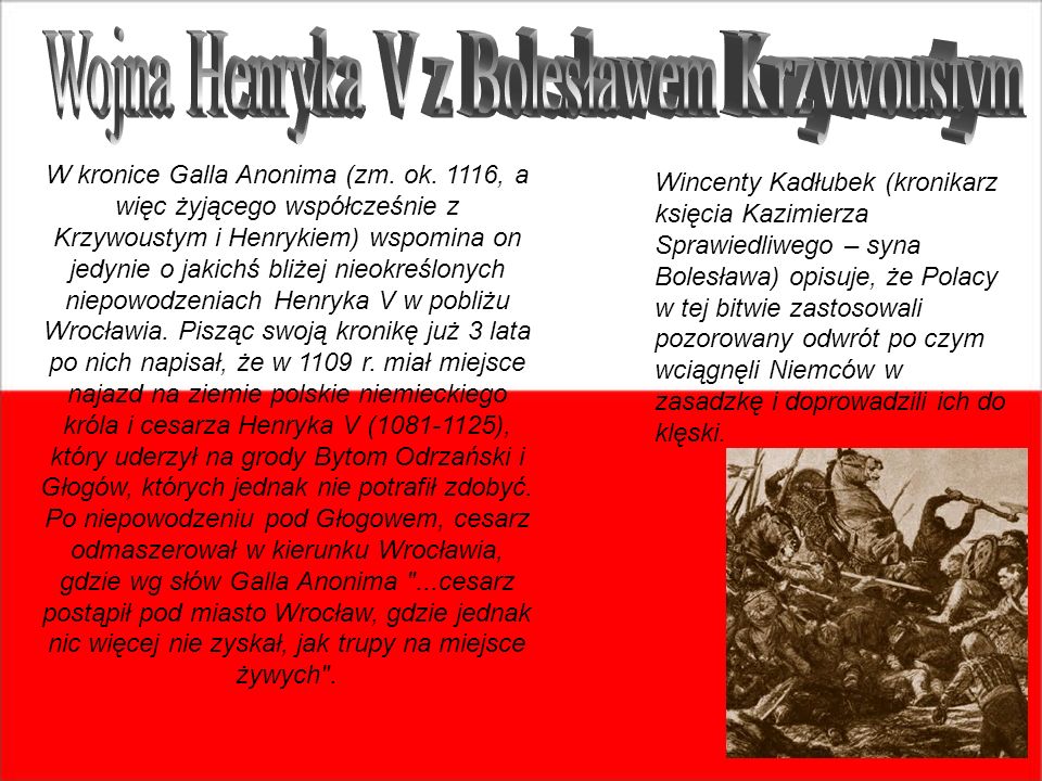 Wojna Henryka V z Bolesławem Krzywoustym