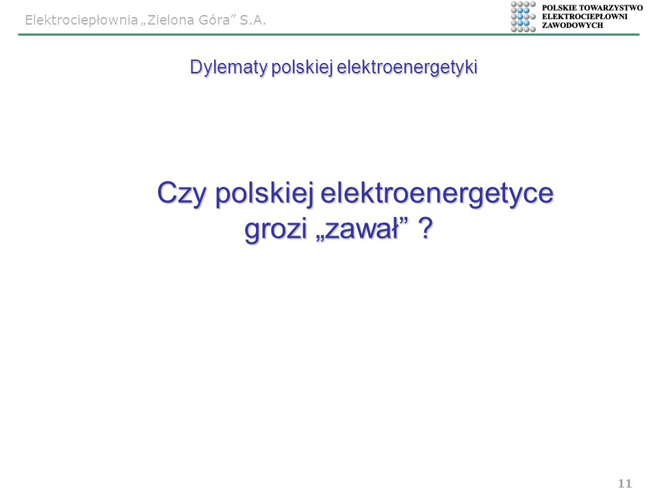 Czy polskiej elektroenergetyce grozi „zawał