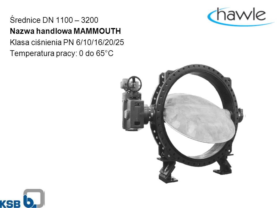 Średnice DN 1100 – 3200 Nazwa handlowa MAMMOUTH. Klasa ciśnienia PN 6/10/16/20/25.