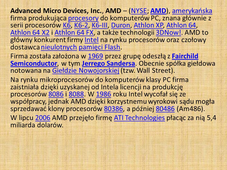 Advanced Micro Devices, Inc