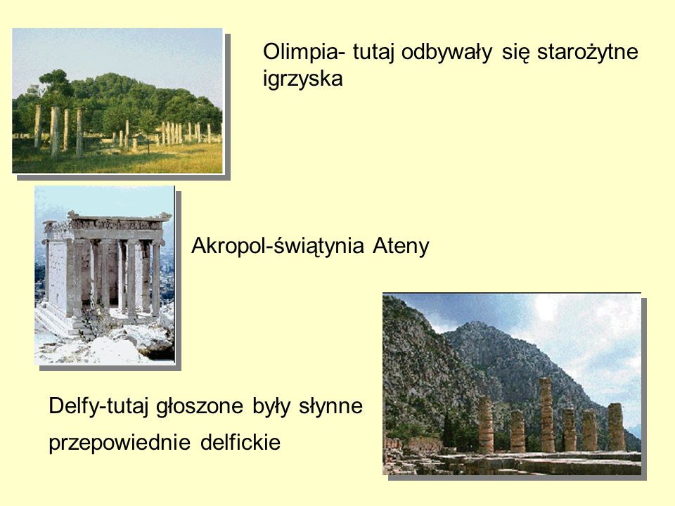 Olimpia- tutaj odbywały się starożytne igrzyska