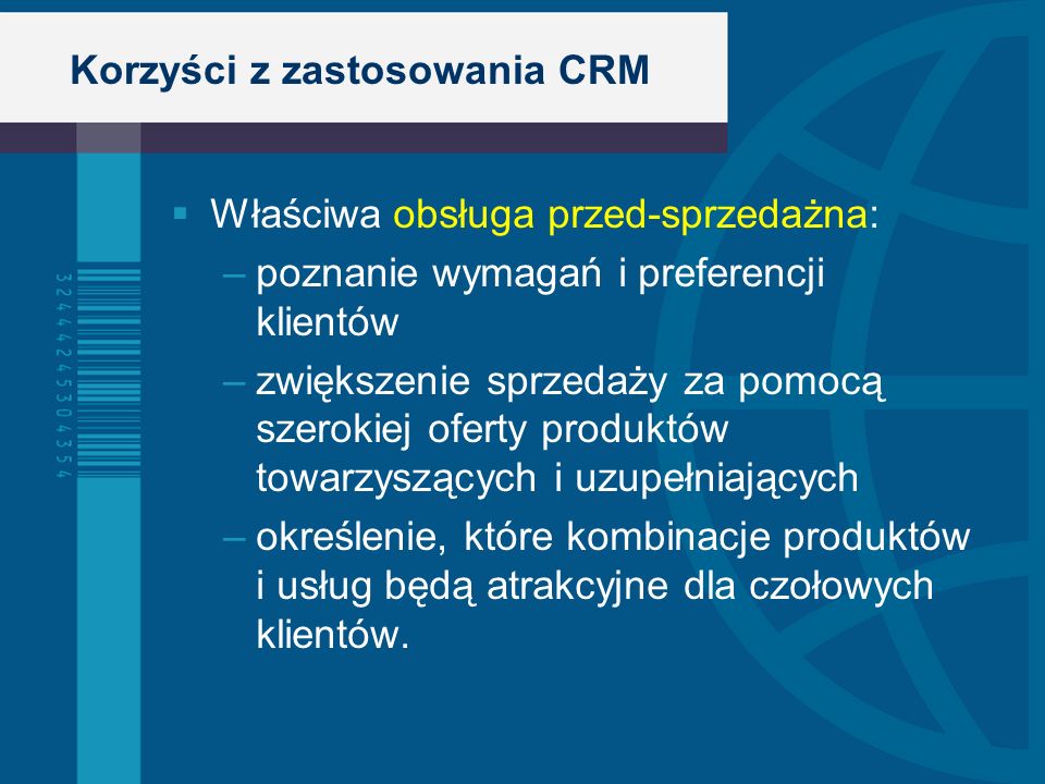Korzyści z zastosowania CRM
