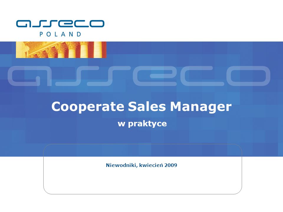 Cooperate Sales Manager w praktyce