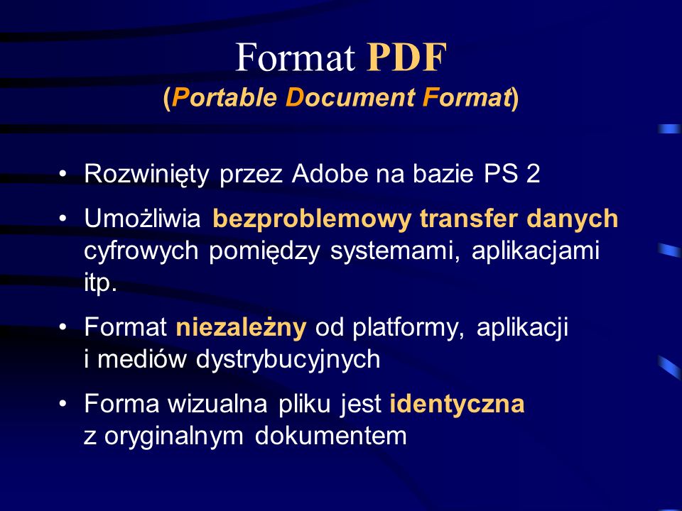 Format PDF (Portable Document Format)