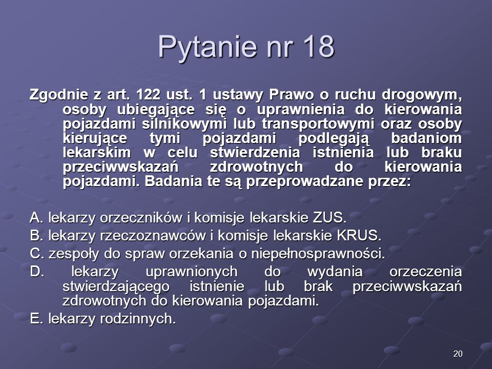 Kariera lekarza Lek. Marcin Żytkiewicz. Pytanie nr 18.