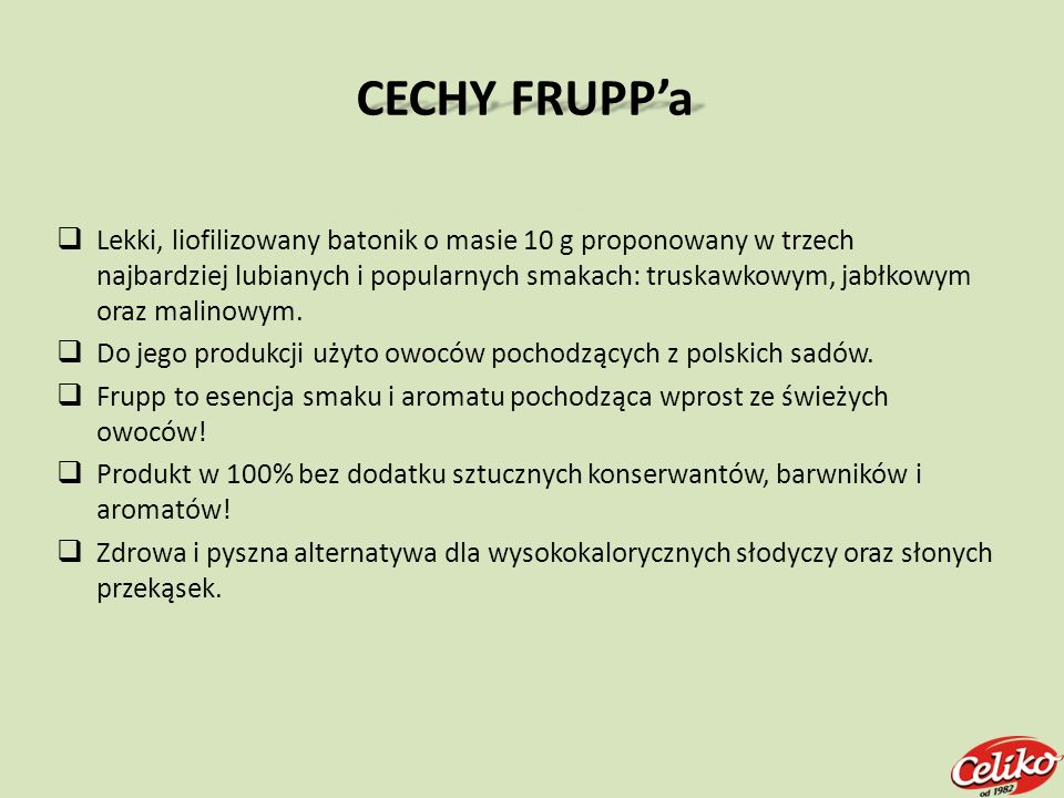CECHY FRUPP’a