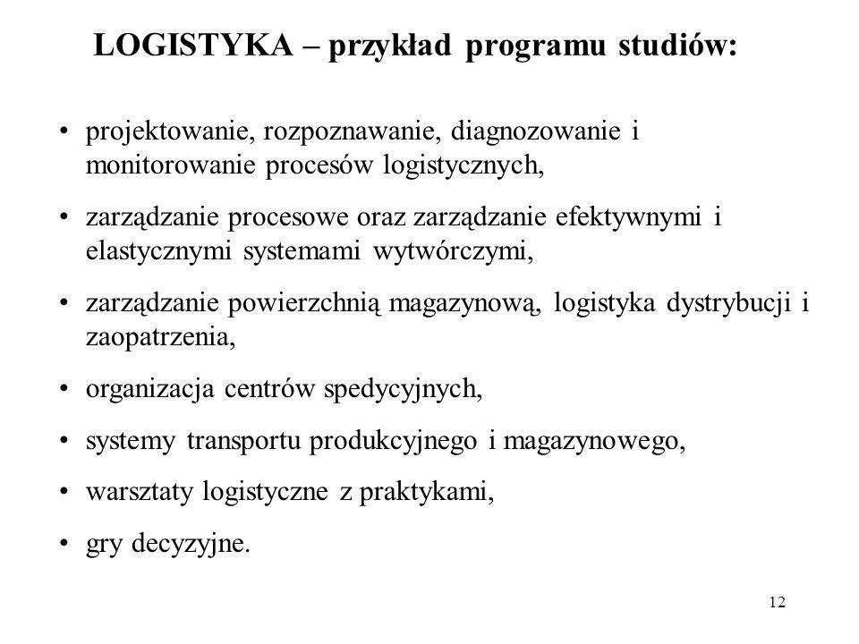 LOGISTYKA: Sterowanie Procesami Przepływu Wszelkich Zasobów (materiałów ...