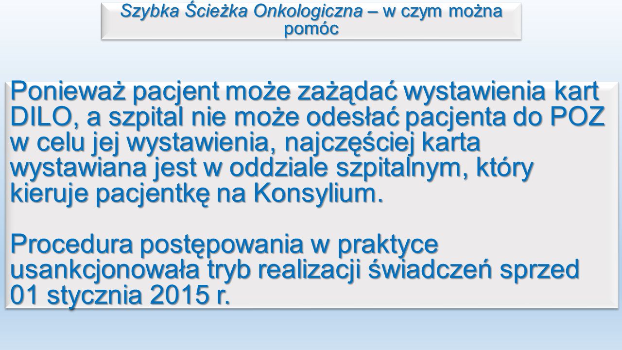 Znaczenie Zasad Rozliczeń świadczeń Opieki Zdrowotnej Dla Działań MA Po ...