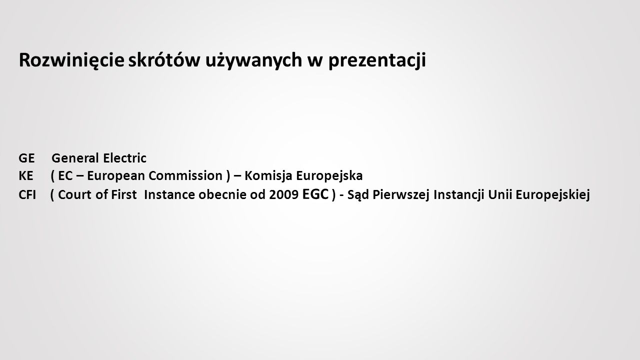 NIEUDANA FUZJA W PRZEMYŚLE LOTNICZYM HONEYWELL & GENERAL ELECTRIC - Ppt ...