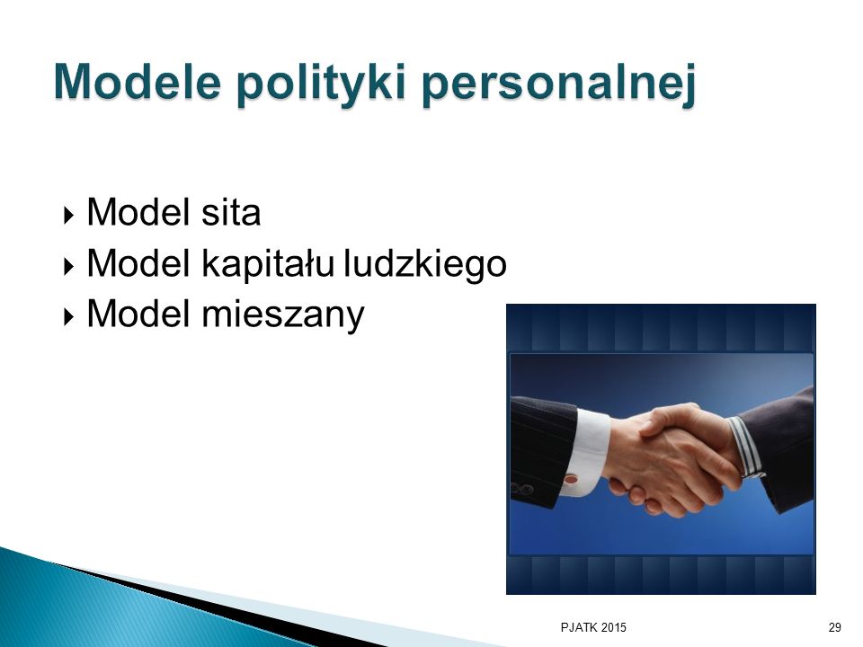 Modele polityki personalnej
