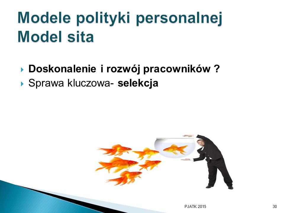 Modele polityki personalnej Model sita